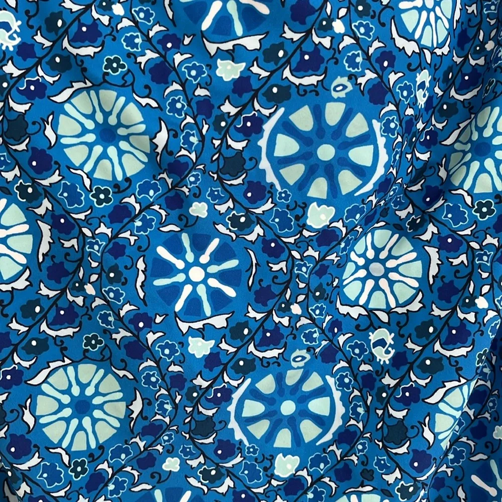 Rhode for Target blue zinnia floral print swimsuit
